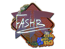 Klistermærke (FASHR glitter Rio 2022)