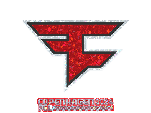 Klistermærke (FaZe Clan glitter Copenhagen 2024)