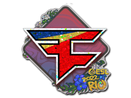 Klistermærke (FaZe Clan glitter Rio 2022)