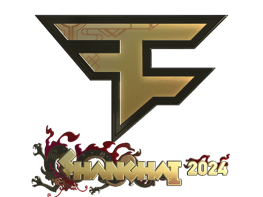 Samolepka (FaZe Clan zlatá Perfect World Shanghai 2024)