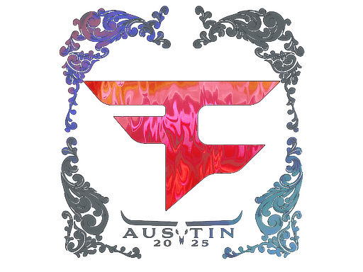 Klistermærke (FaZe Clan holo Austin 2025)