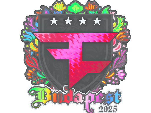Klistermærke (FaZe Clan holo Budapest 2025)