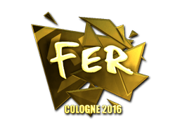 Samolepka (fer zlatá ESL Cologne 2016)