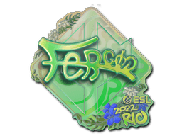 Samolepka (fer holografická IEM Rio 2022)