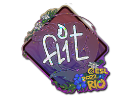 Klistermærke (FL1T glitter Rio 2022)