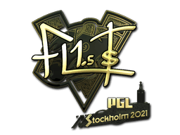 Samolepka (FL1T zlatá PGL Stockholm 2021)