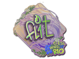 Klistermærke (FL1T holo Rio 2022)