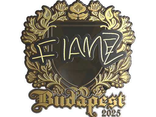 Klistermærke (FlameZ guld Budapest 2025)
