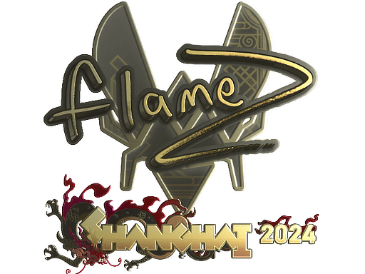 Klistermærke (FlameZ guld Shanghai 2024)