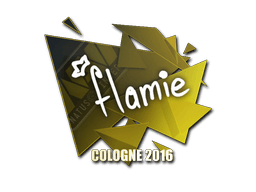 Samolepka (flamie ESL Cologne 2016)