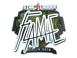 Klistermærke (flamie folie Berlin 2019)