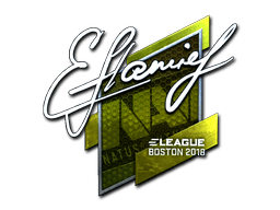 Klistermærke (flamie folie Boston 2018)