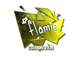 Klistermærke (flamie folie Cologne 2016)