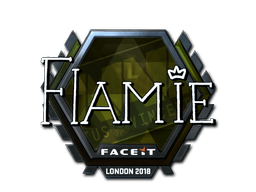 Klistermærke (flamie folie London 2018)