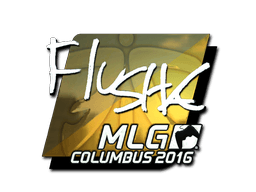 สติกเกอร์ (flusha ฟอยล์ MLG Columbus 2016)