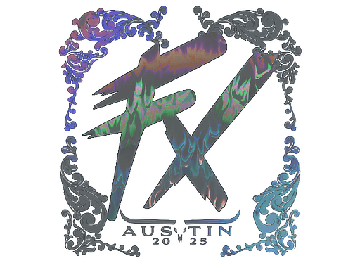 Klistermærke (Fluxo holo Austin 2025)