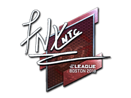 Klistermærke (fnx folie Boston 2018)