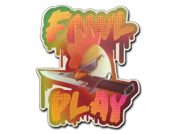 Klistermærke (Fowl Play holo)