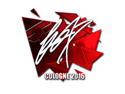 Klistermærke (fox folie Cologne 2016)