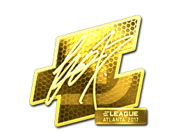 Klistermærke (fox guld Atlanta 2017)
