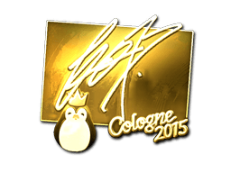 Klistermærke (fox guld Cologne 2015)