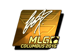 Klistermærke (fox guld MLG Columbus 2016)