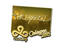 Samolepka (freakazoid zlatá Kolín nad Rýnem 2015)