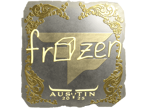 Samolepka (frozen zlatá BLAST.tv Austin 2025)