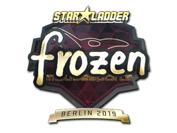 Samolepka (frozen zlatá Berlin 2019)