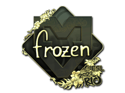 Samolepka (frozen zlatá IEM Rio 2022)