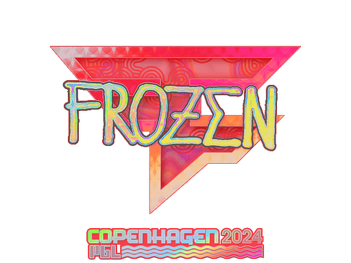 Samolepka (frozen holografická PGL Copenhagen 2024)