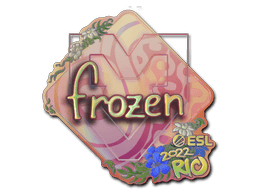Samolepka (frozen holografická IEM Rio 2022)