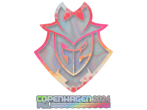 Klistermærke (G2 Esports glitter Copenhagen 2024)