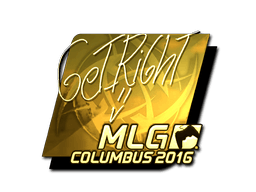 Adesivo (GeT_RiGhT Oro MLG Columbus 2016)