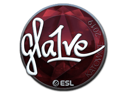 Klistermærke (gla1ve folie Katowice 2019)