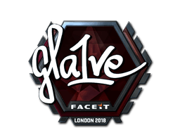 Klistermærke (gla1ve folie London 2018)