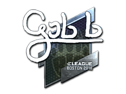 Klistermærke (gob b folie Boston 2018)
