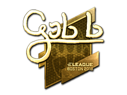 Samolepka (gob b zlatá Boston 2018)