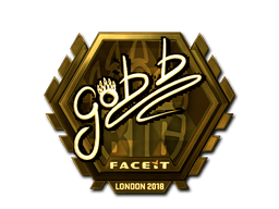 Samolepka (gob b zlatá London 2018)
