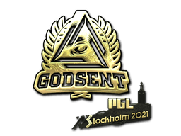 Samolepka (GODSENT zlatá PGL Stockholm 2021)