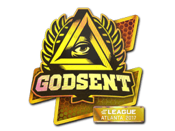 Klistermærke (GODSENT holo Atlanta 2017)