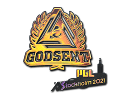 Klistermærke (GODSENT holo Stockholm 2021)