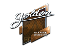 Klistermærke (Golden folie Boston 2018)