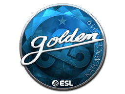 Klistermærke (Golden folie Katowice 2019)