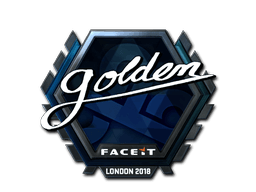 Klistermærke (Golden folie London 2018)