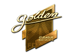 Samolepka (Golden zlatá Boston 2018)