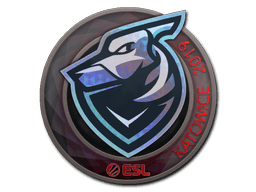 Klistermærke (Grayhound Gaming holo Katowice 2019)