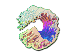 Klistermærke (Great Wave holo)