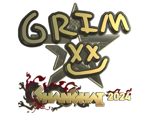 Samolepka (Grim zlatá Perfect World Shanghai 2024)