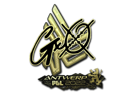Samolepka (gxx- zlatá PGL Antwerp 2022)